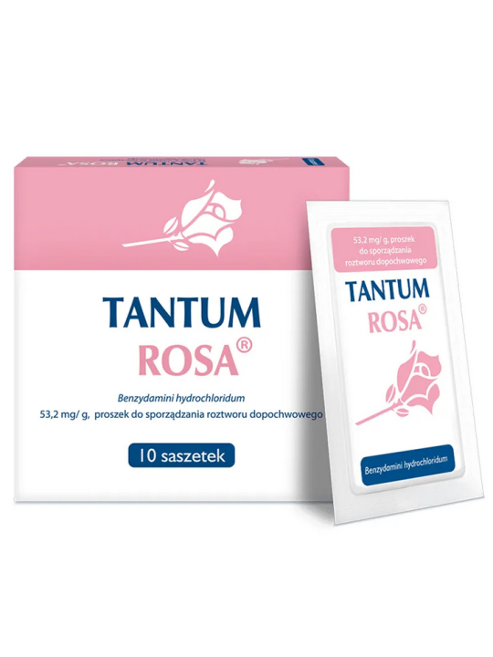 Tantum Rosa 53.2 mg/g, powder for solution, 10 sachets