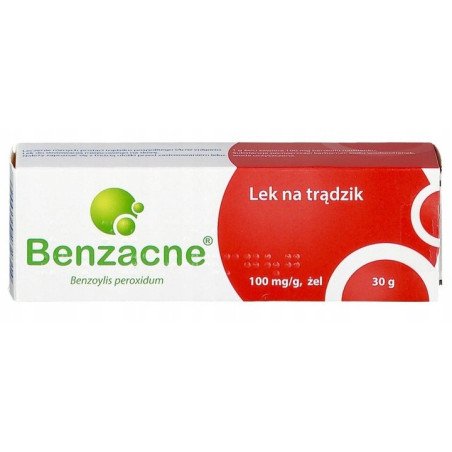 Benzacne, Lek na trądzik, żel 100 mg/g, 30 g