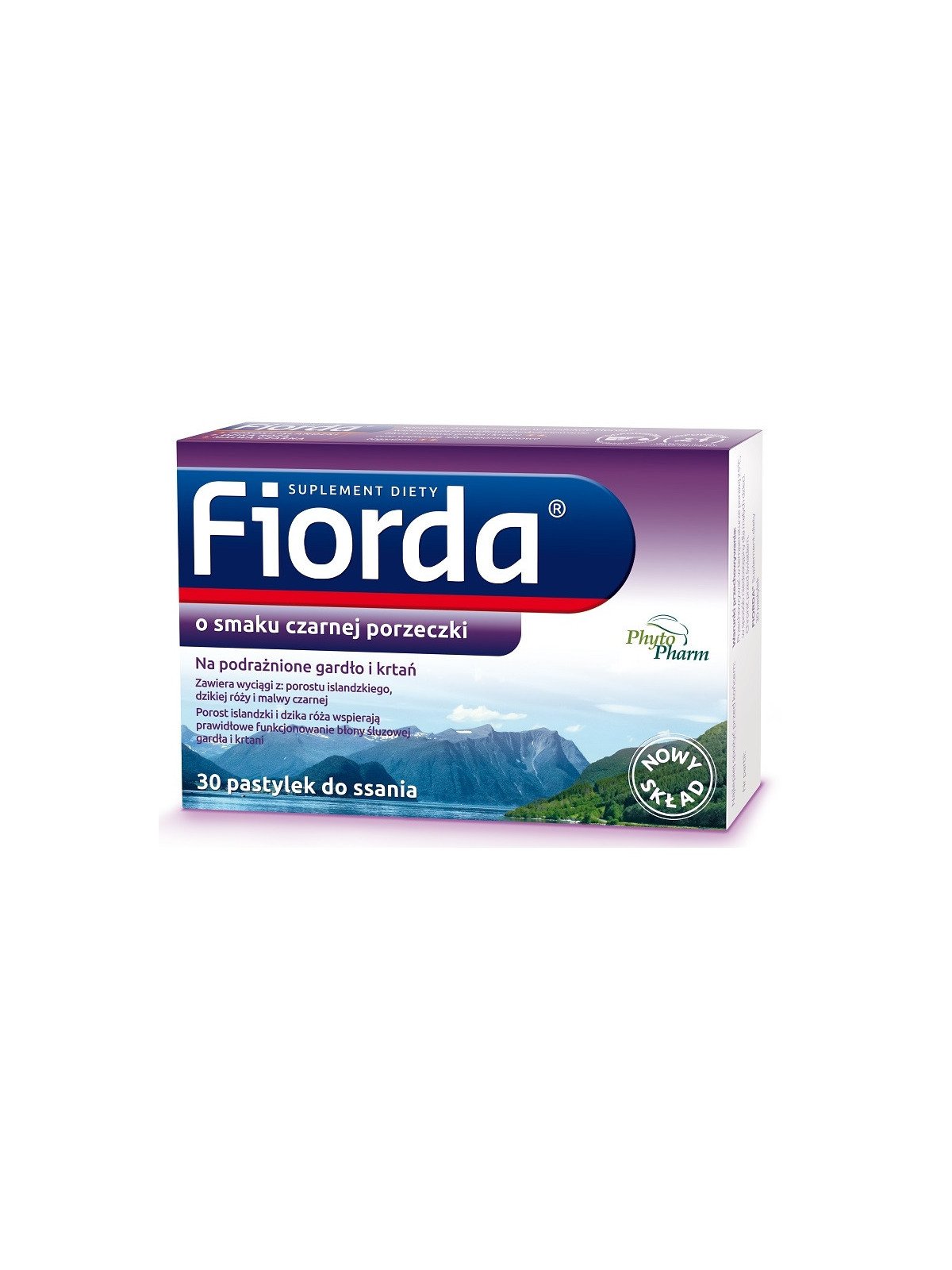 Fiorda - Throat Lozenges with Blackcurrant Flavor