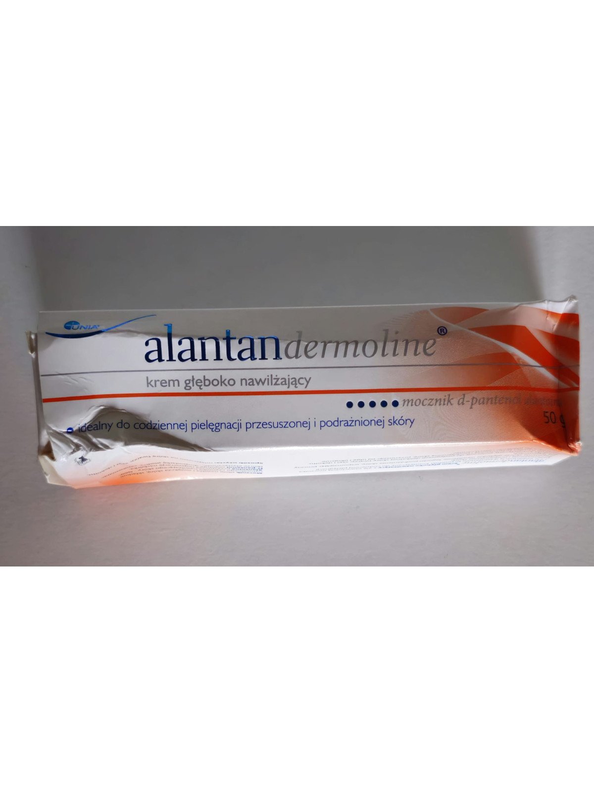 Alantan Dermoline, deeply moisturizing cream, dry and irritated skin, 50 g (damaged box - see second photo)