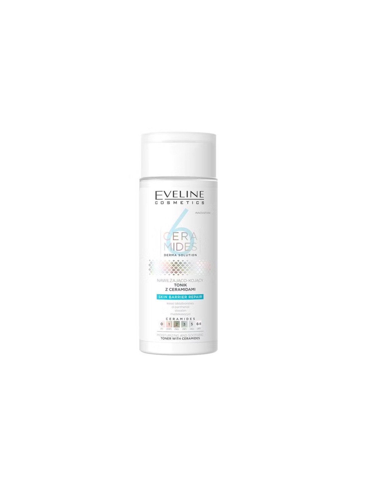 Eveline Cosmetics, 6 Ceramides, Nawilżająco-kojący tonik z ceramidami, 150 ml