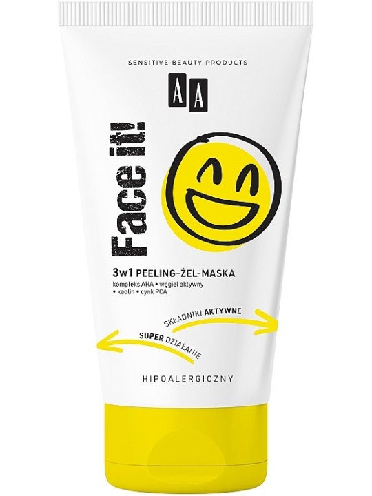 AA Face it 3in1 Peeling - Gel - Mask Hypoallergenic Vegan 150ml