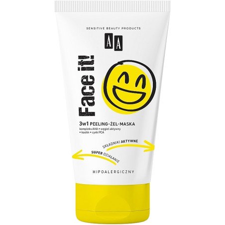 AA Face it 3in1 Peeling - Gel - Mask Hypoallergenic Vegan 150ml