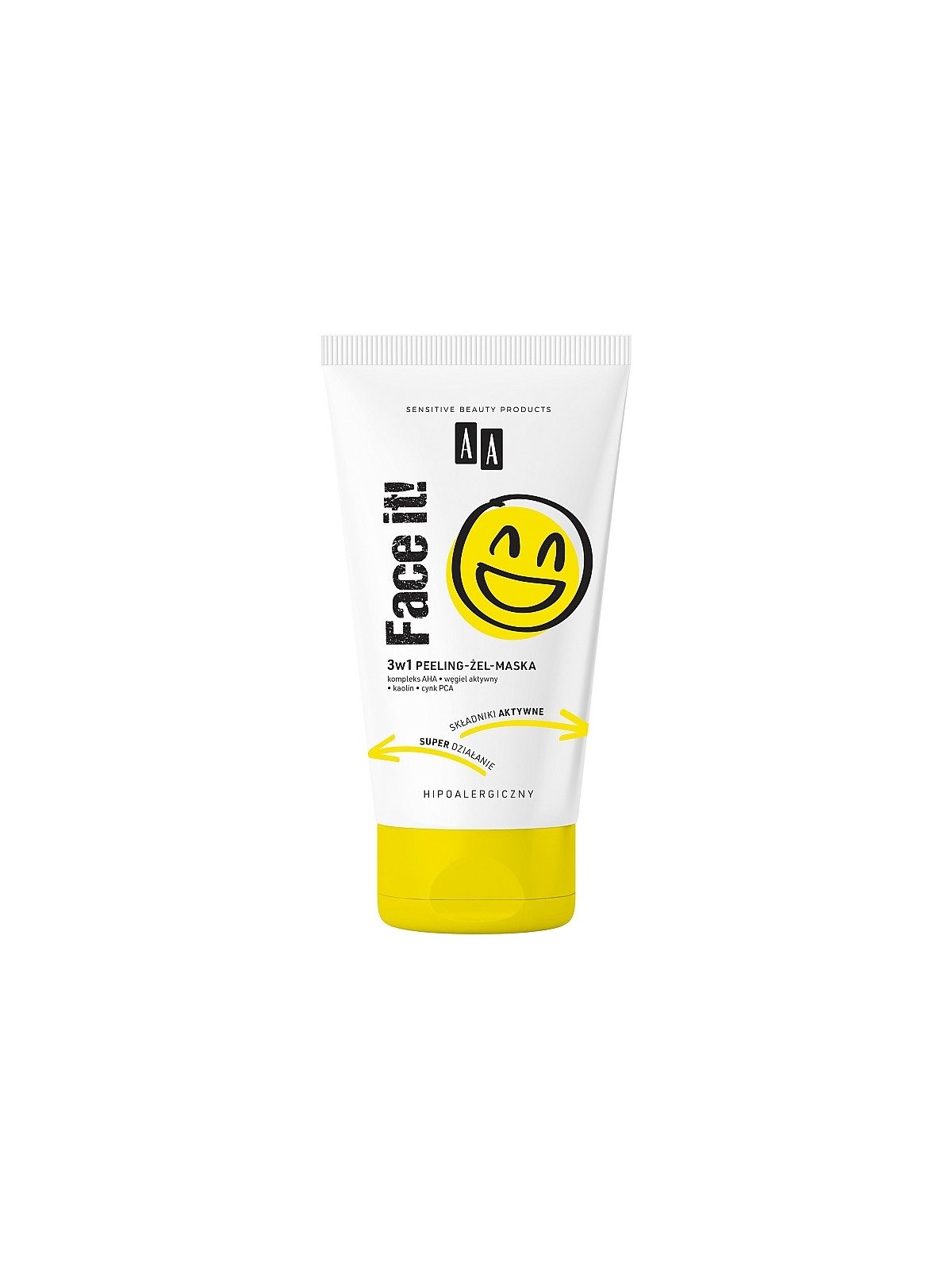 AA Face it 3w1 Peeling - Żel - Maska Hipoalergiczny Wegański 150ml