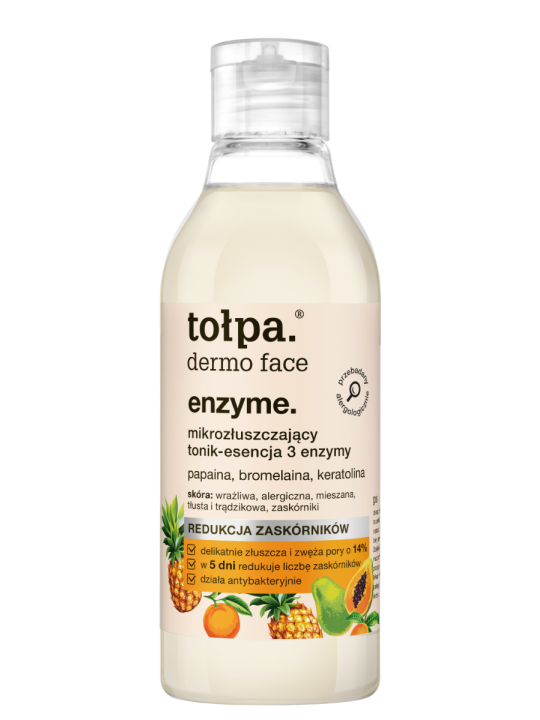 tolpa, dermo face micro-exfoliating tonic-essence 3 enzymes, 200 ml