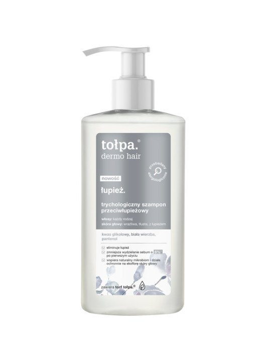 tolpa dermo hair dandruff. Trichological anti-dandruff shampoo, 250 ml