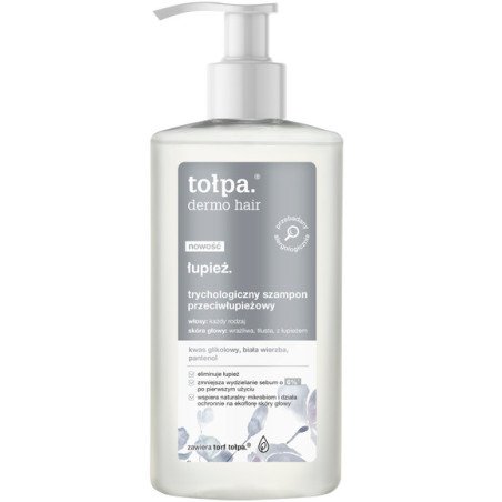 tolpa dermo hair dandruff. Trichological anti-dandruff shampoo, 250 ml