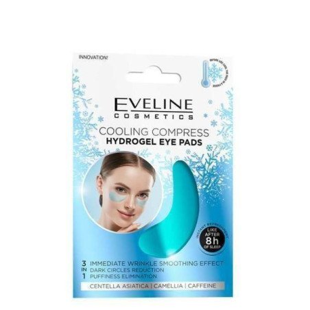 Eveline Cooling Compress Hydrogel Eye Patches 3in1 – Moisturizing, Reducing Swelling and Dark Circles