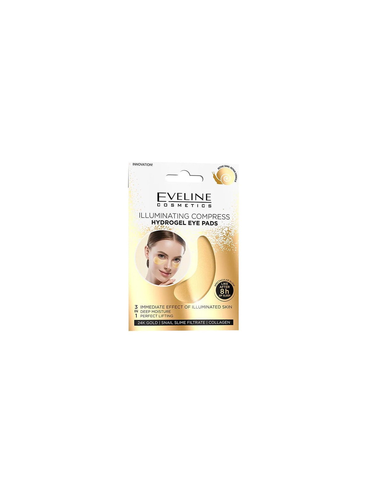 Eveline Hydrogel Eye Patches – Brightening Compress, Moisturizing and Fatigue Reduction