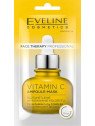 Eveline Face Therapy Professional – Rozświetlająca Maska w Ampułce z Witaminą C 8ml, Odmładzanie i Nawilżanie