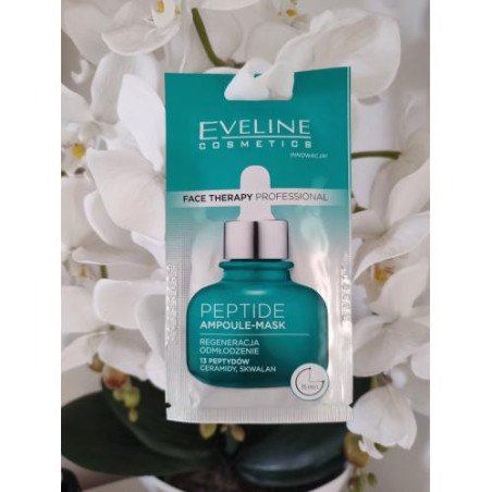 Eveline Face Therapy Professional Peptide Ampoule-Regenerative Mask 8ml – Renewal for Gray and Tired Skin