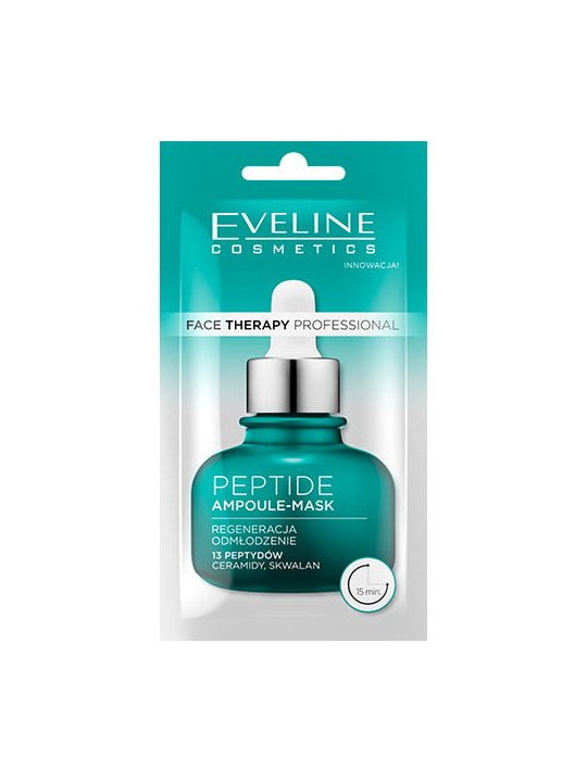 Eveline Face Therapy Professional Peptide Ampoule-Regenerative Mask 8ml – Renewal for Gray and Tired Skin