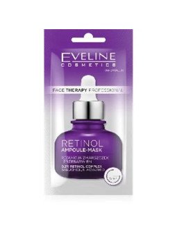 Eveline Face Therapy Professional Anti-Wrinkle Mask-Ampoule with Retinol 0.2% 8ml – Smoothing and Rejuvenation