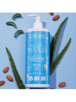 Eveline My Life My Hair Nawilżający Szampon Wygładzający 500ml – Gładkie, Nawilżone i Odżywione Włosy