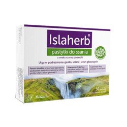HERBAPOL, Islaherb, Irritated Throat, Blackcurrant flavor, 36 lozenges