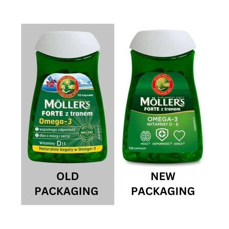 MOLLERS, Forte with fish Oil, 112 capsules