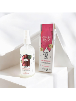 Crazy Hair by HiSkin Hair Spray Heat Protection Pink Grapefruit 100ml – Thermal Protection and Hair Refreshment