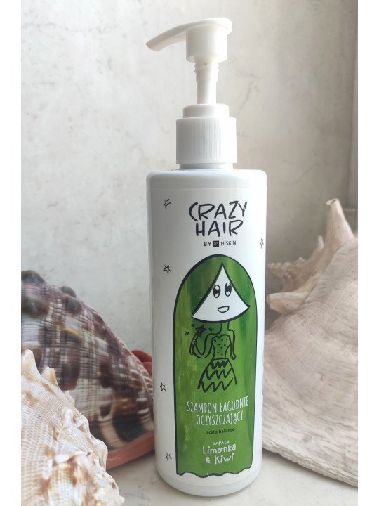 Crazy Hair by HiSkin Delikatny Szampon Oczyszczający Limonka i Kiwi 300ml – Odświeżenie i Lekkość na Każdy Dzień