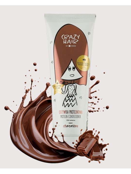 Crazy Hair by HiSkin Proteinowa Odżywka do Włosów PEH Balance Czekoladowa 250ml – Regeneracja, odbudowa i ochrona włosów