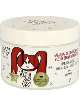 Crazy Hair by HiSkin Jelly for Laminating Medium Porosity Hair Cherry 300ml – Shine, Smoothing and Protection