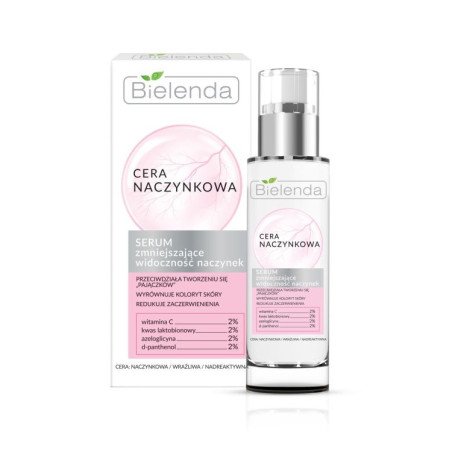 Bielenda Cera Naczynkowa Serum 30ml – Redukcja Widoczności Naczynek, Wzmocnienie i Kojenie Skóry Wrażliwej