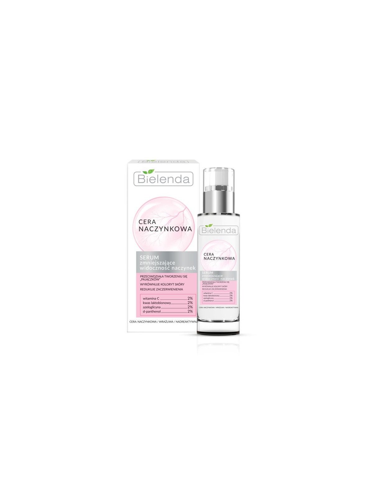 Bielenda Capillary Skin Serum 30ml – Reducing the Visibility of Capillaries, Strengthening and Soothing Sensitive Skin